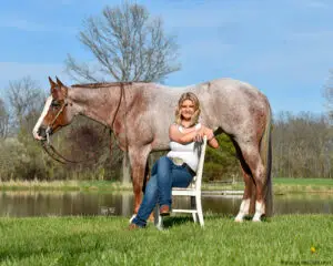 Brookelyn Hermann and her horse Majestic Rock