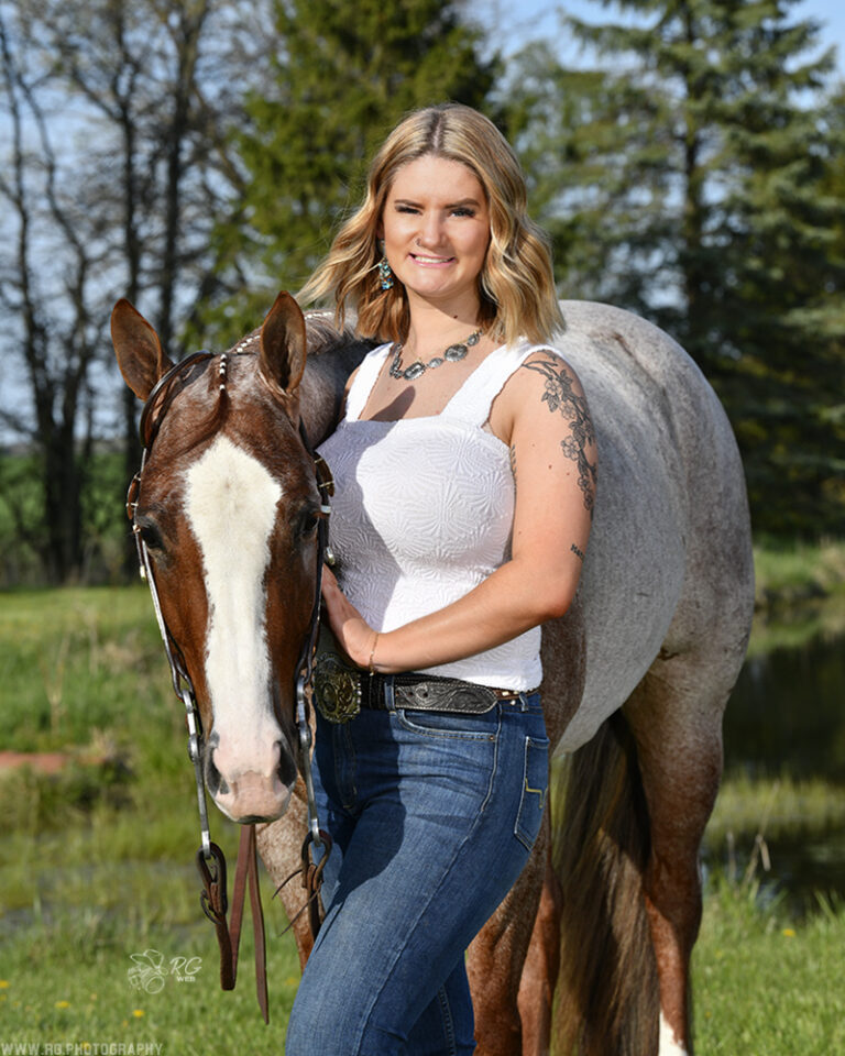 Brookelyn Hermann and her horse Majestic Rock